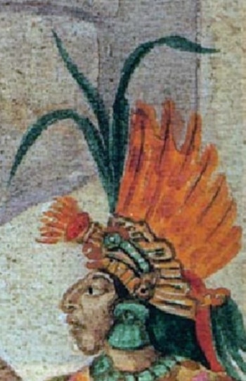 Representación de los penachos, con