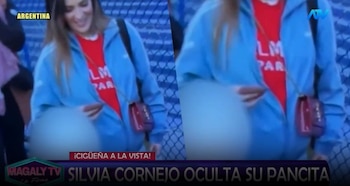 Silvia Cornejo reaparece con Jean Paul Gaboto y una supuesta pancita desata rumores de embarazo. Captura: Magaly TV La Firme.