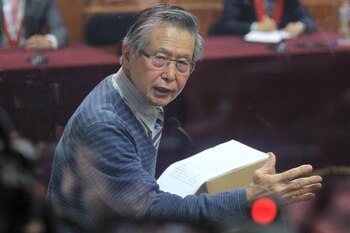 El expresidente de Perú, Alberto Fujimori, en una fotografía de archivo. EFE/Paolo Aguilar