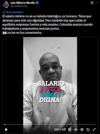 Pronunciamiento de Luis Gilberto Murillo