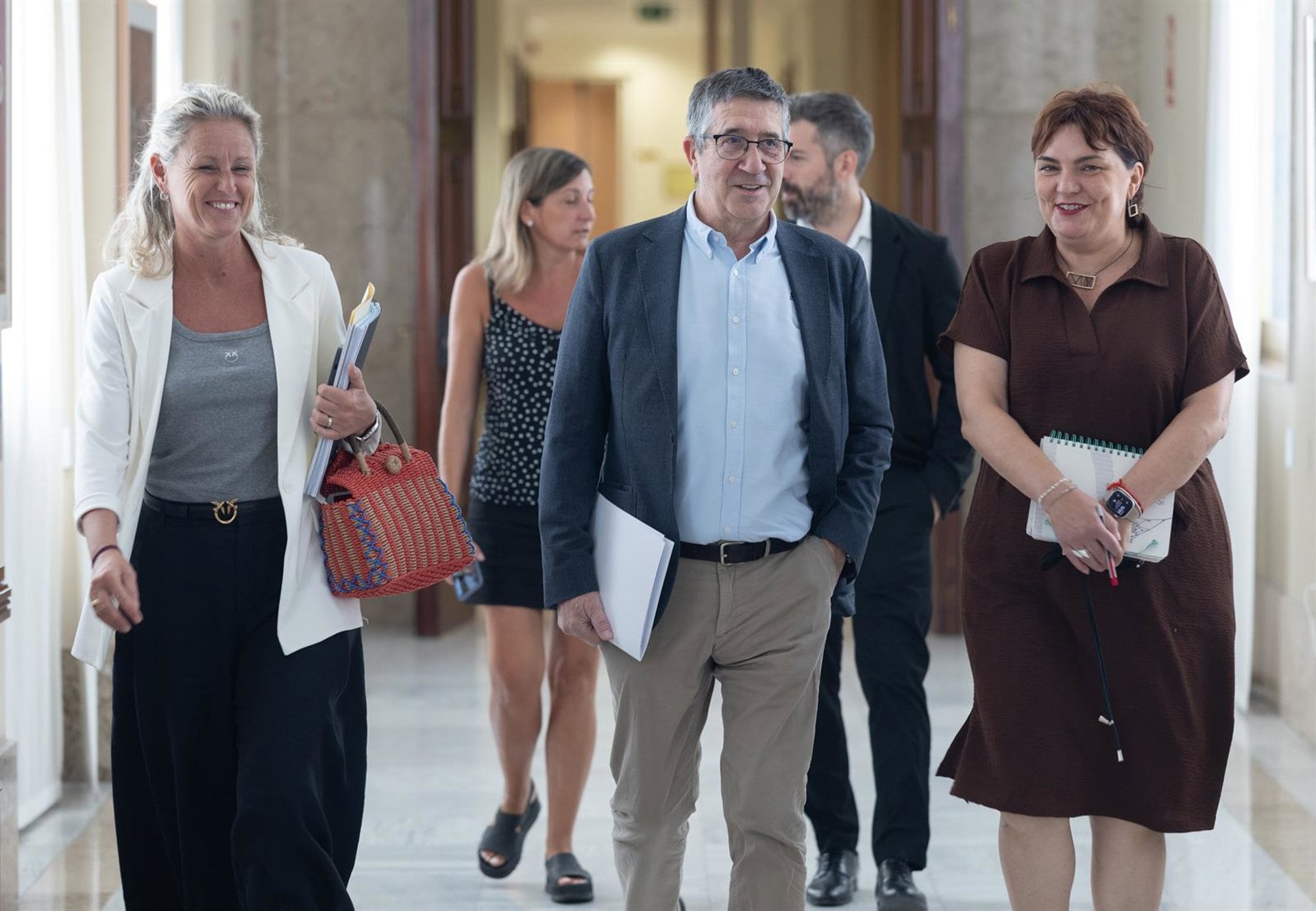 08/09/2026 El portavoz del PSOE en el Congreso, Patxi López, a su llegada a la Junta de Portavoces en el Congreso de los Diputados, en la sala Mariana Pineda, a 8 de septiembre de 2026, en Madrid (España).
POLITICA
Eduardo Parra - Europa Press
