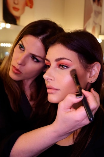 Mabby Autino en plena tarea