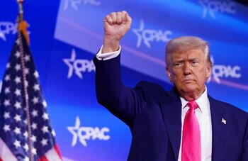 Donald Trump celebró la victoria