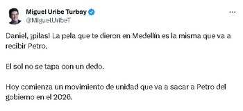 Miguel Uribe Turbay arremetió contra