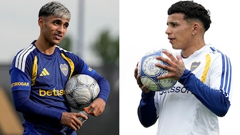 Milton Delgado y Leonel Flores Boca Juniors