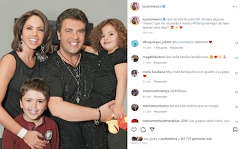 Lucero y Manuel Mijares sostiene