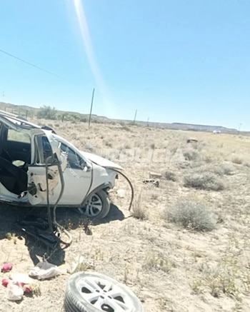 El vuelco involucró a un