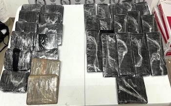 Los paquetes con droga asegurados