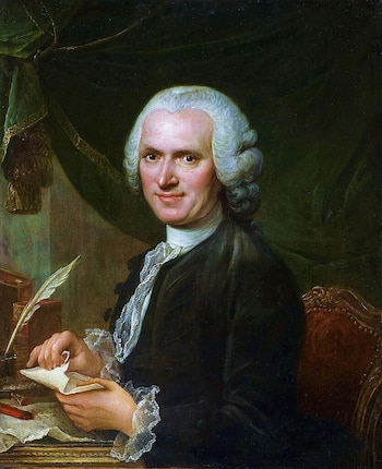 Retrato de Jean-Jacques Rousseau por
