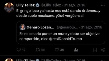 Así se expresaba la senadora