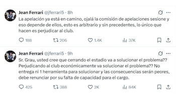 Jean Ferrari hizo descargos contra