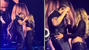 Karol G y Drake cantaron 'Ahí' por primera vez en vivo en Houston - crédito @karolg.619/Tiktok
