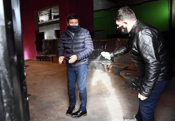 Julio César, de Kbrones, rocía