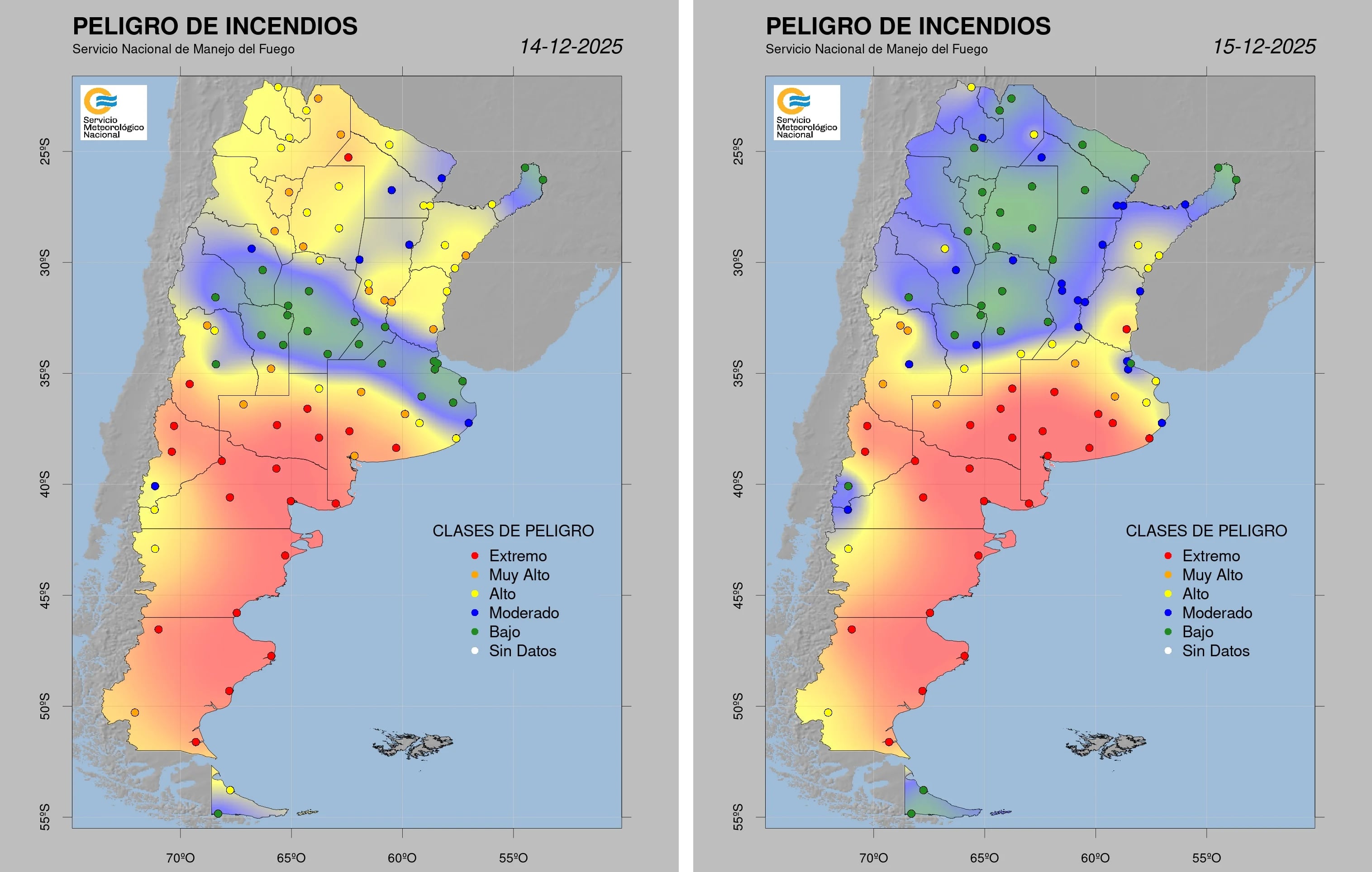 Las condiciones meteorológicas adversas con vientos intensos aumentan la dificultad para contener los focos incandescentes y proteger la zona boscosa