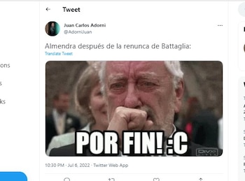 memes del despido de Battaglia