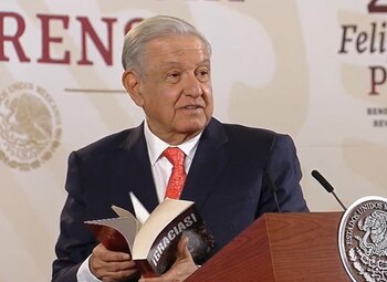 El presidente López Obrador leyó