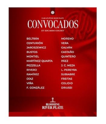 Convocados River Plate