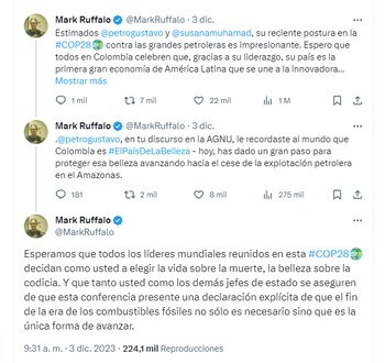 El actor de Hulk volvió