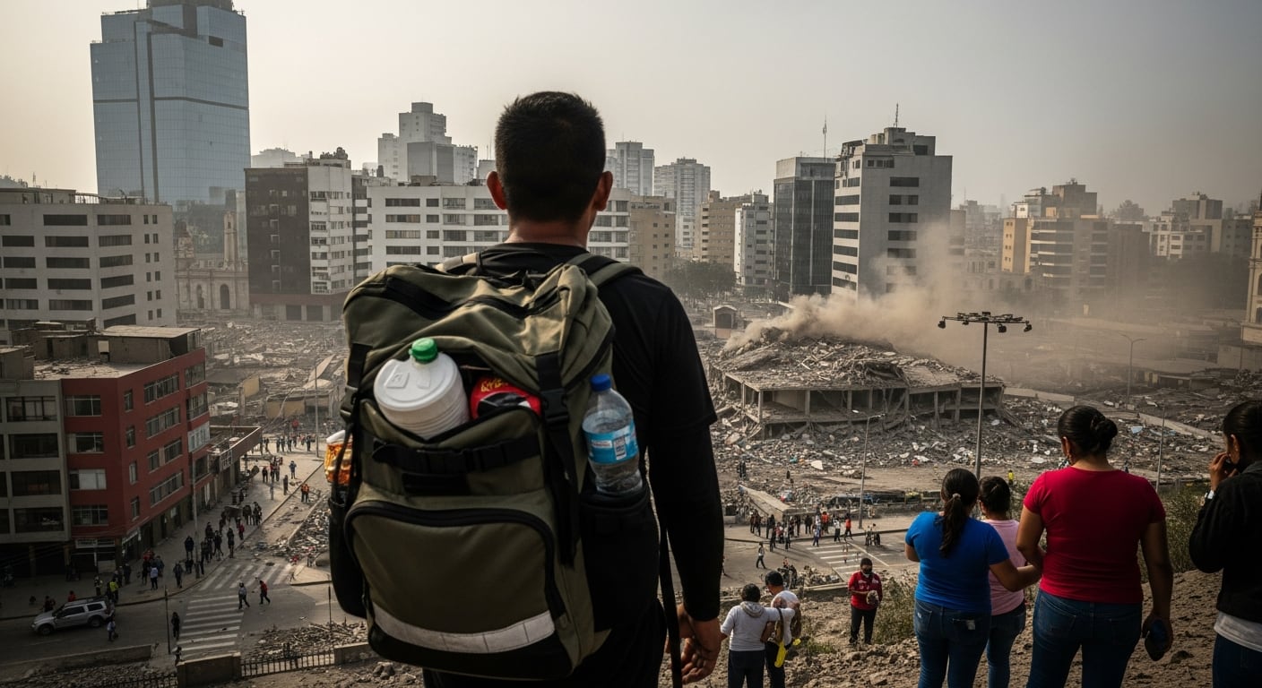 Un escenario de Cenepred estima que más de 14 millones de personas en Perú enfrentarían un riesgo muy alto ante un terremoto superior a 8,8. (Imagen Ilustrativa Infobae)