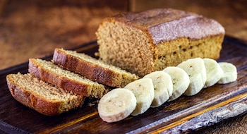 Bizcocho de avena y plátano