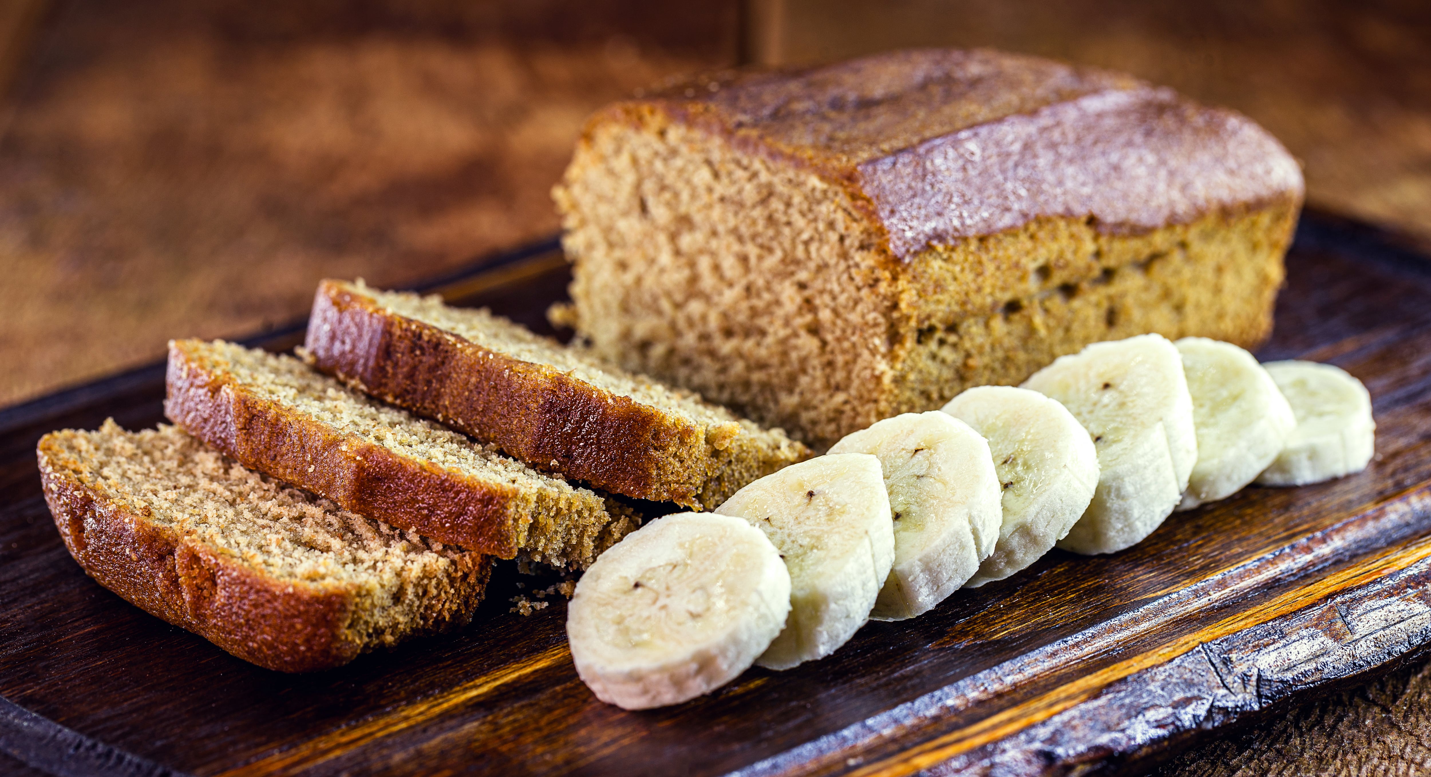 Bizcocho de plátano sin gluten. (Shutterstock)