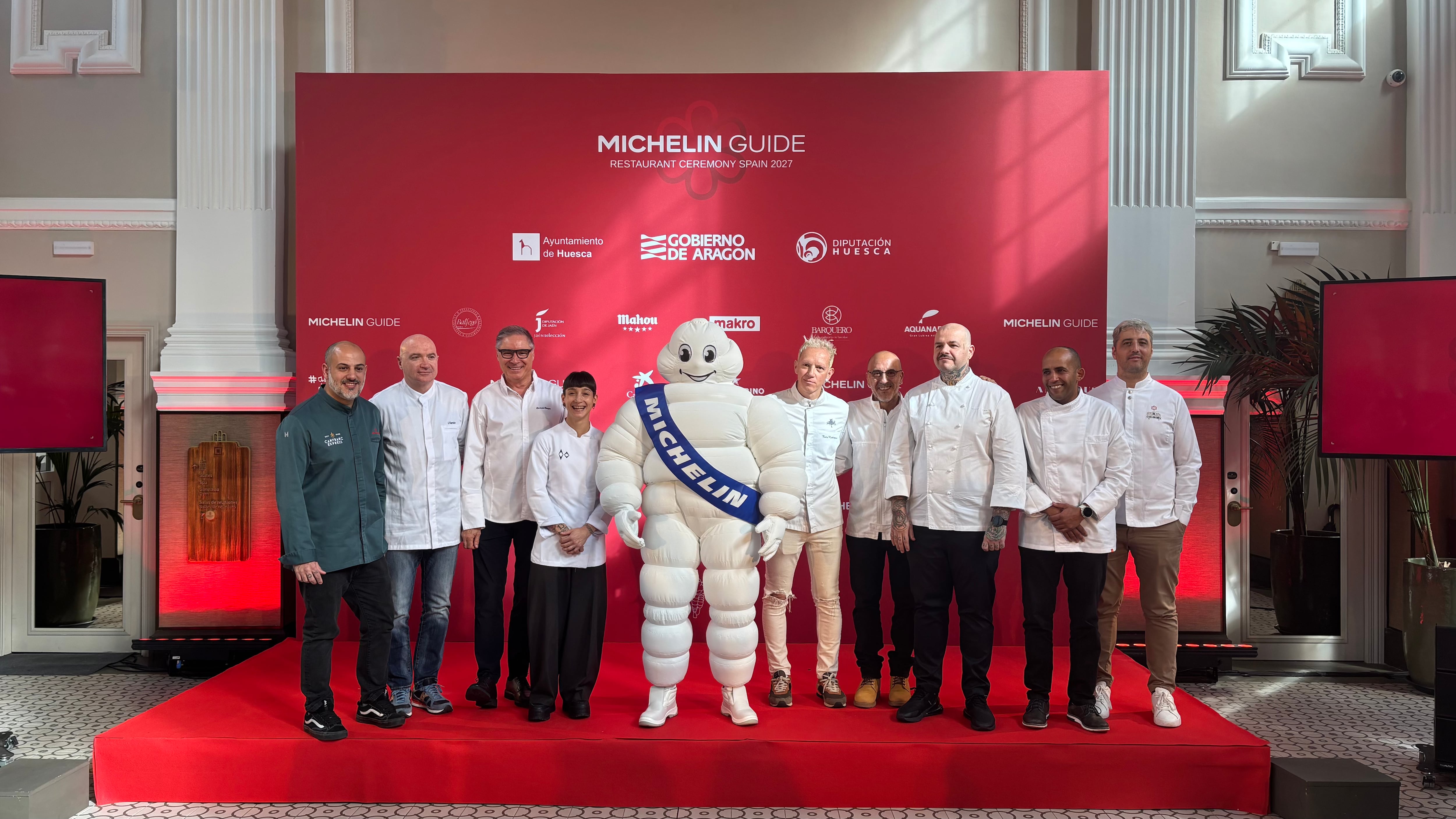 Los chefs aragoneses con estrellas Michelin cocinarán en la Gala de la Guía Michelin 2027 (Infobae)
