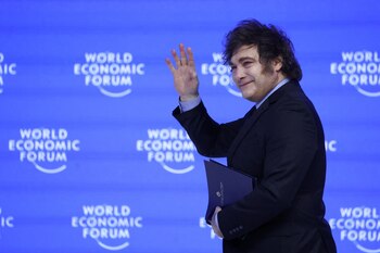 Argentina's President Javier Milei attends