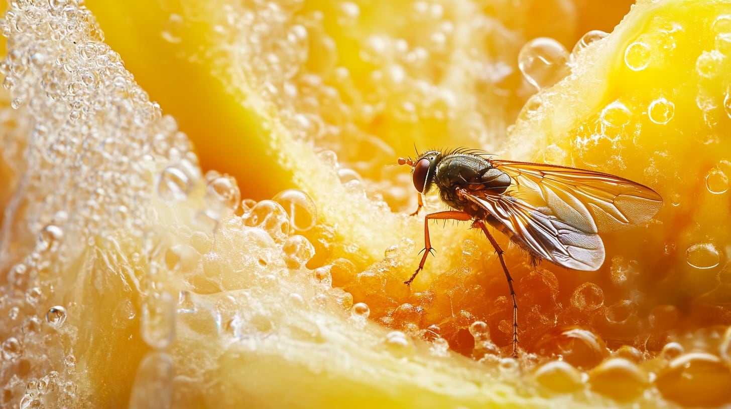 La restricción de proteína en la mosca de la fruta (Drosophila melanogaster) aumentó su resistencia al ayuno, las infecciones bacterianas y el estrés por calor (Imagen Ilustrativa Infobae)