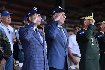 El presidente Nasry Asfura reiteró que Isla Conejo pertenece al territorio hondureño. (FOTOS: FFAA de Honduras)