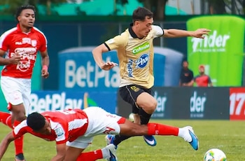 Águilas Doradas le ganó 2-1 a Independiente Santa Fe en la primera fecha de la Liga BetPlay 2026-II - crédito @aguilasdoradasr/Instagram