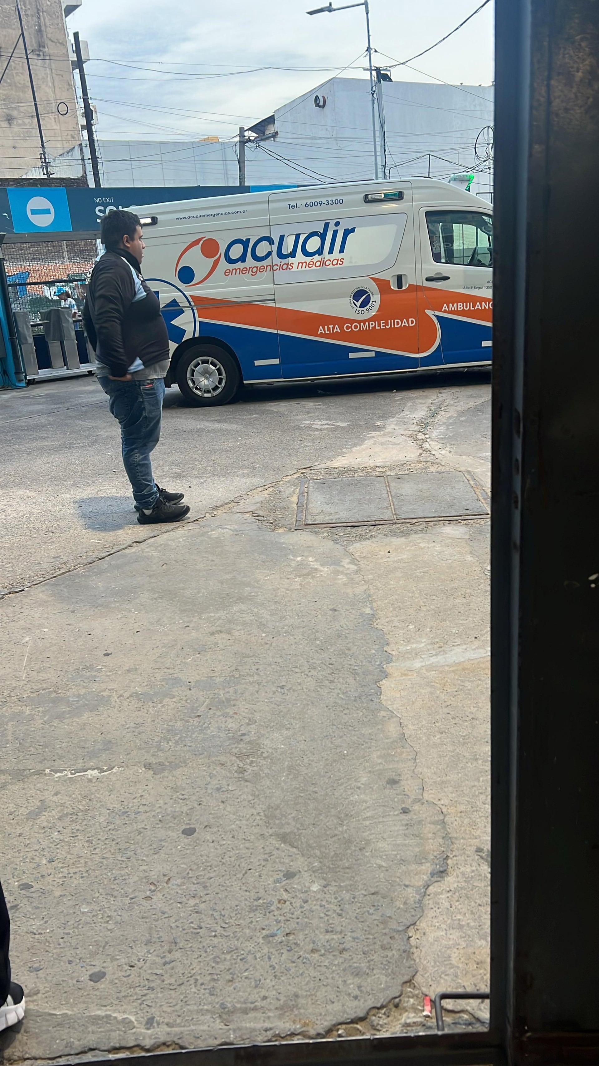 La ambulancia que se llevó a Alagastino del Cilindro