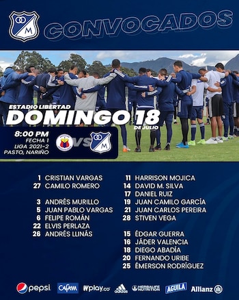 Millonarios - Nómina de convocados