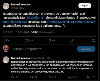 Manuel Velasco se posicionó en