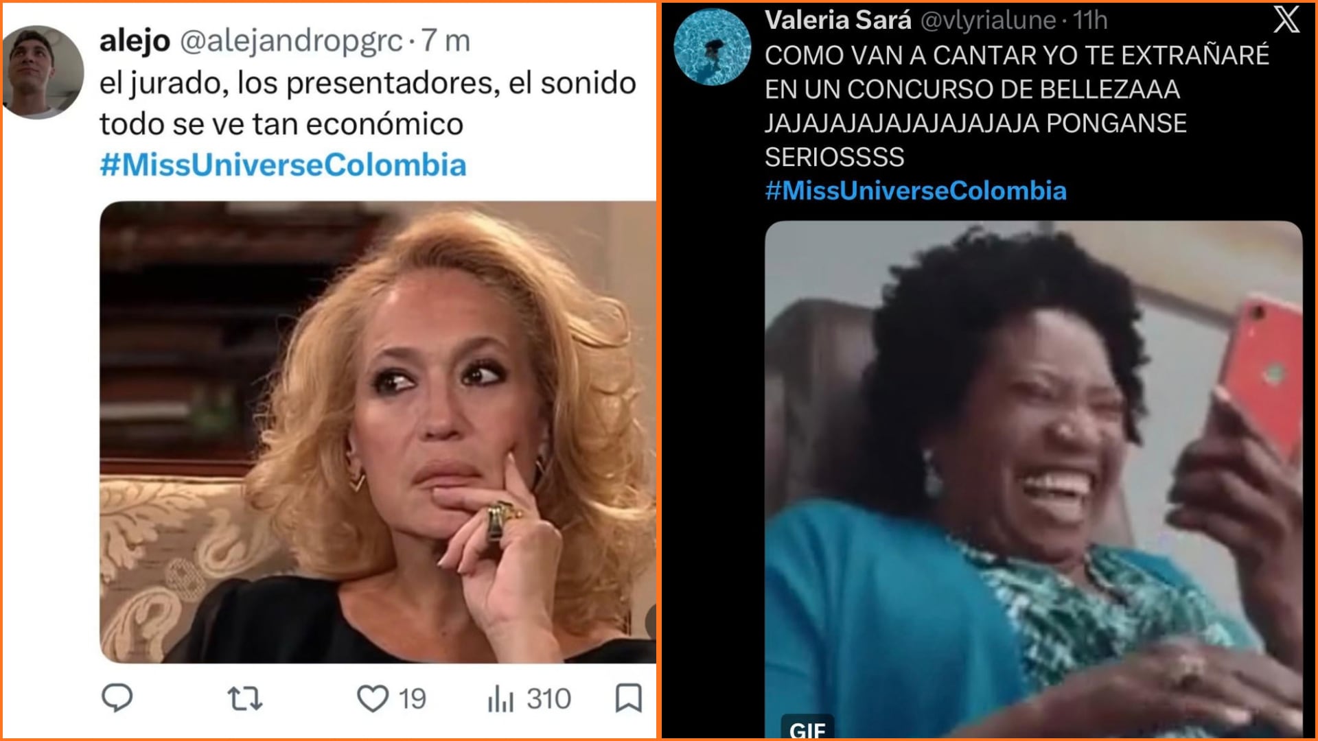 Estos fueron los mejores memes que dejó la transmisión de Miss Universe Colombia 2026 - crédito X