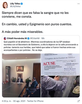Foto: @LillyTellez / Twitter