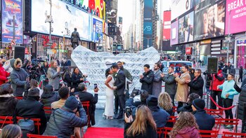 San Valentín en Times Square: