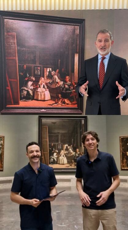 Felipe VI en el Instagram del Museo del Prado (@museoprado).