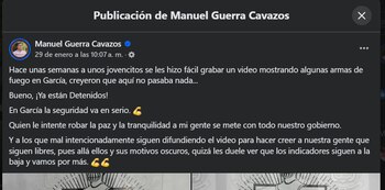 Lo informado por el alcalde