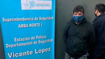 Díaz tras su detención (foto:
