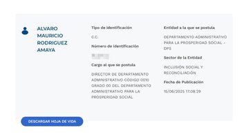 Ya se publicó la hoja