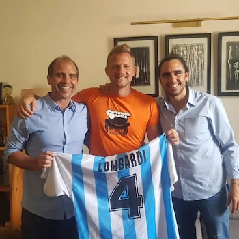 Gustavo Lombardi con la 4