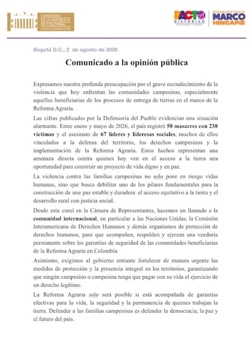 Marco Emilio Hincapié y su preocupación por situación social