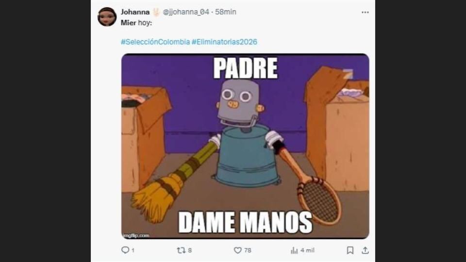 Las mejores reacciones en redes sociales a la goleada de Colombia sobre Venezuela - crédito redes sociales