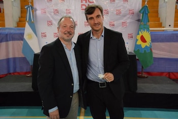 Martín Sabbatella y Lucas Ghi.