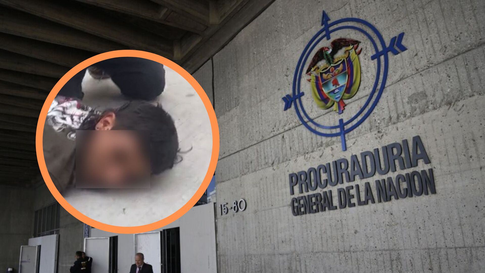 Procuraduría y presunto sicario - crédito Colprensa/Redes sociales