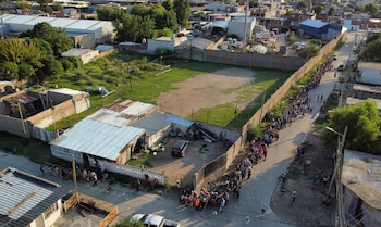 Imagen aérea de Villa Fiorito, donde nació Diego Maradona