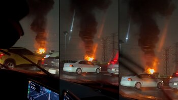 Durante la noche del domingo,