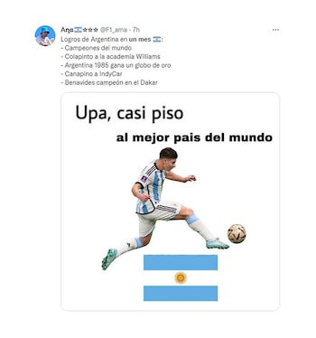 Los mejores memes por el primer mes de Argentina campeón del mundo
