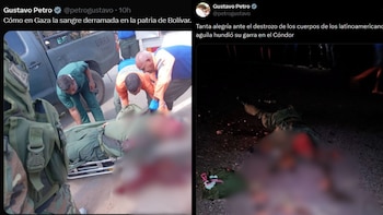 Imágenes que compartió el presidente