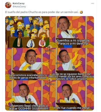 El padre Chucho contando su